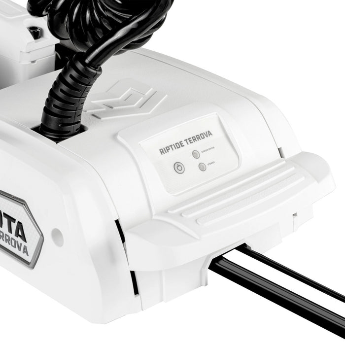 Minn Kota Riptide Terrova QUEST 90/115lb Thrust, 100" Shaft Trolling Motor w/ Wireless Remote - White